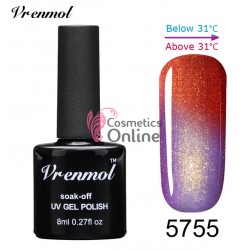 Oja Semipermanenta Soak Off UV Vrenmol 8ml Cameleon 5755 Purple-Red